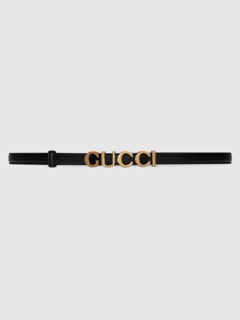 Gucci buckle thin belt