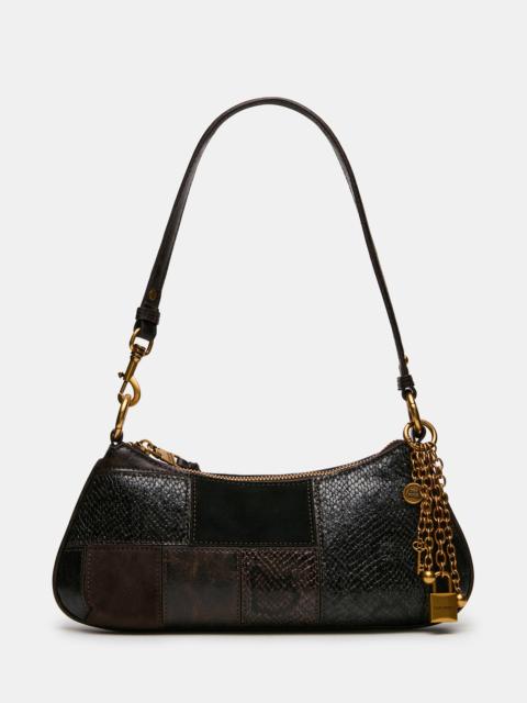 STEVE MADDEN IRINA PATCHWORK BAG DARK MULTI