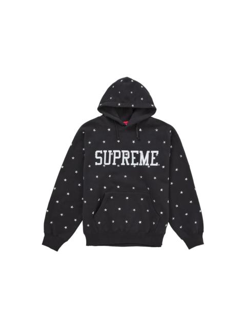 Supreme Supreme Stars Studded Hooded Sweatshirt Black