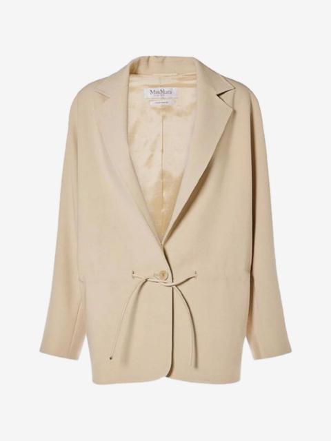 Max Mara drawstring-waist notched-lapels jacket