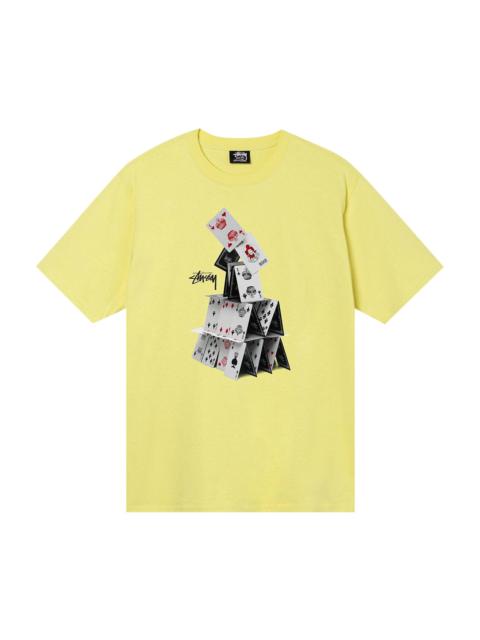 Stussy House Of Cards Tee 'Yellow'