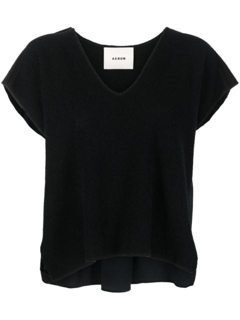 AERON V-neck short-sleeved T-shirt