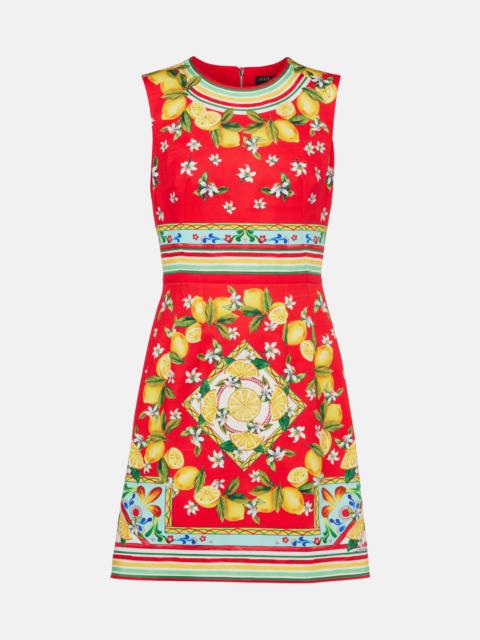 Dolce & Gabbana Printed cotton minidress