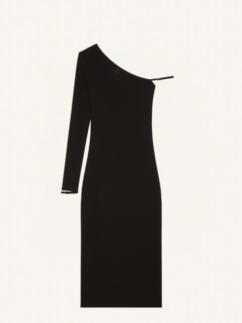 courrèges ONE SLEEVE LINGERIE DRESS