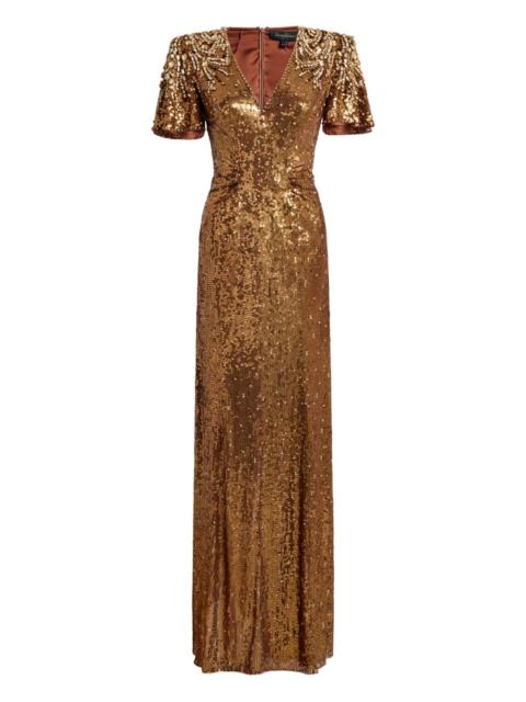 JENNY PACKHAM Manon  sequin-embellished dress