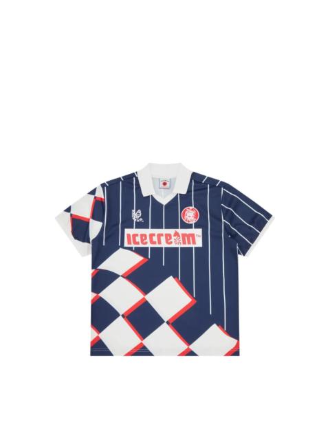 ICECREAM STRIPED CHECKERED T-SHIRT