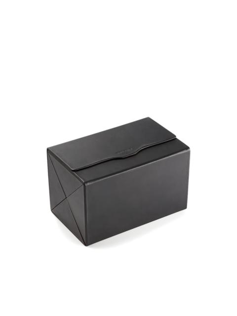 Oliver Peoples four-slot leather frame case