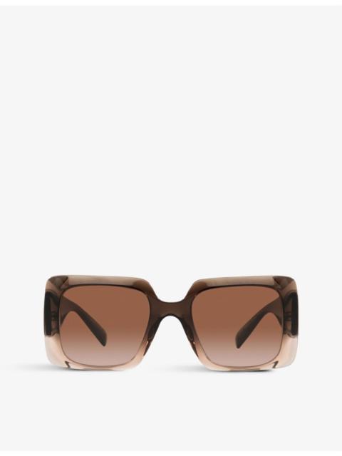 VERSACE VE4405 평방 프레임 아세테이트 선글라스