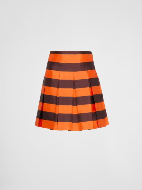 Prada Printed silk and wool skirt