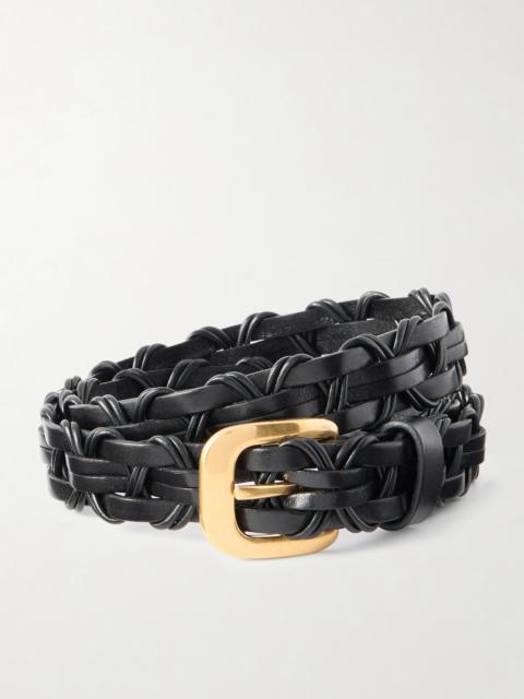 The Row Cord Woven Leather Belt