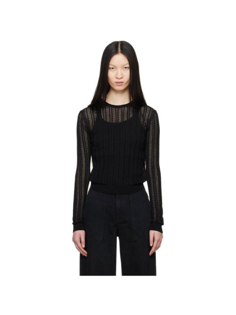 KHAITE Black 'The Colleen' Sweater