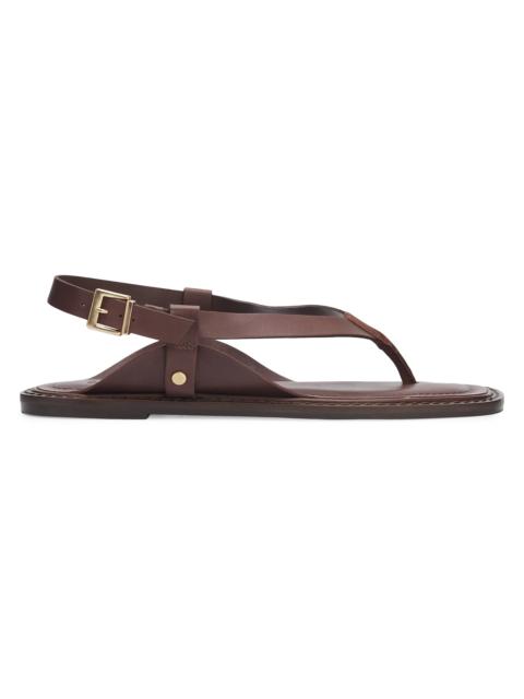 SCHUTZ Women's Lorraine 25MM Leather Sandals - Root Brown