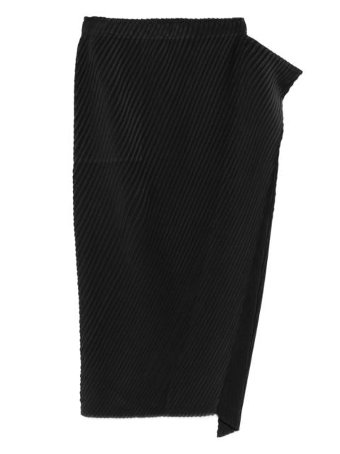ISSEY MIYAKE Paper Bag pleated asymmetric skirt