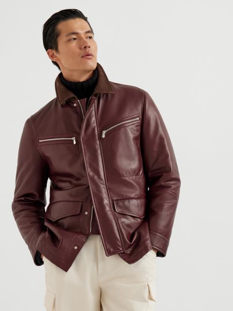 Brunello Cucinelli Nappa leather field jacket with Thermore® padding