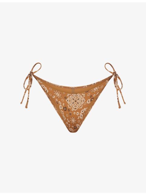 SKIMS Signature Swim Dipped Tie Bikini Bottoms