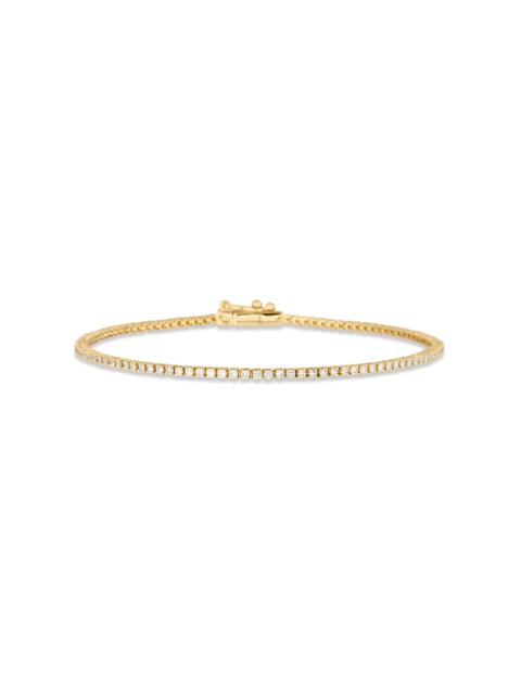 STONE AND STRAND LAB-Created Dainty Diamond Tennis Bracelet