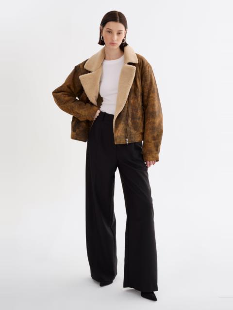 LAMARQUE RUTHIE | Sherpa Leather Jacket
