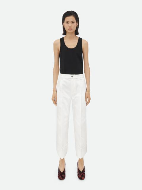 Bottega Veneta White Curved Shape Denim