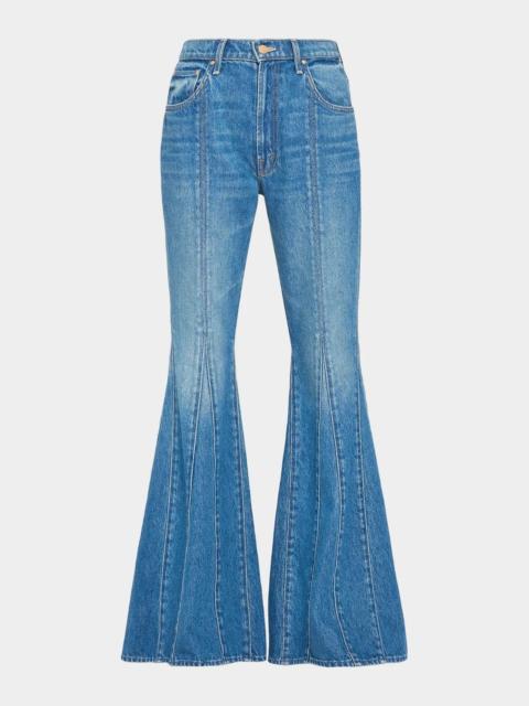 MOTHER The Seamed Dollop Heel Flared Jeans