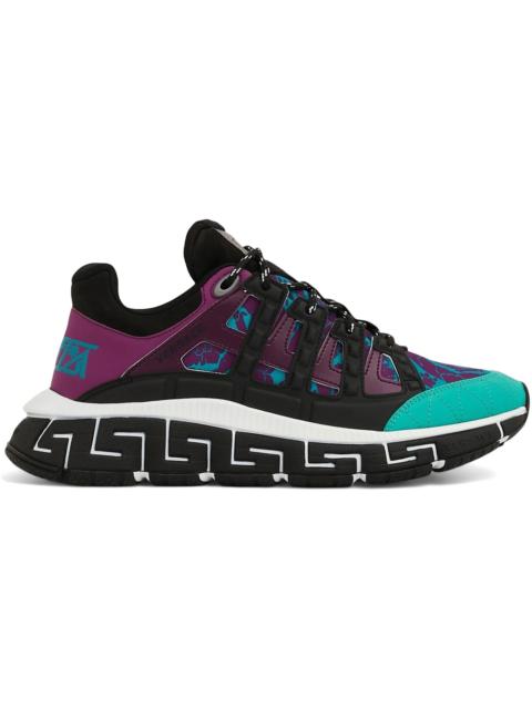 VERSACE Versace Trigreca Barocco Print Teal Plum