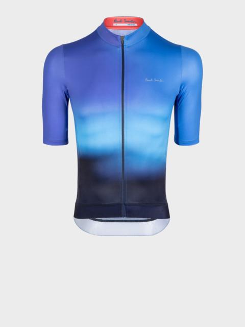Paul Smith 'Blue Fade' Race Fit Cycling Jersey