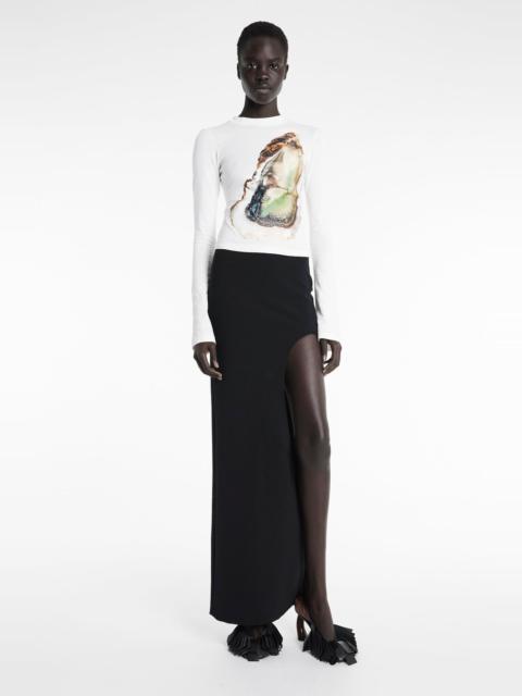 A.W.A.K.E. MODE OYSTER LONG SLEEVE TEE OFF WHITE