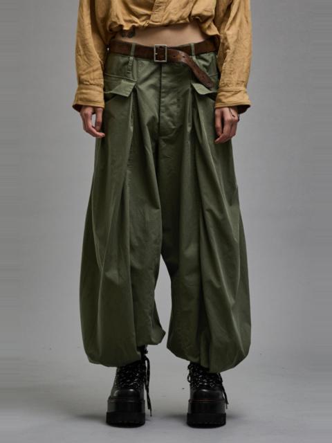 WIDE LEG CARGO - OLIVE – R13