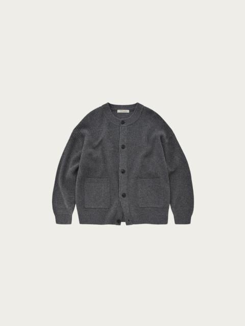 FrizmWORKS Heavy Wool Round Cardigan - Dark Gray