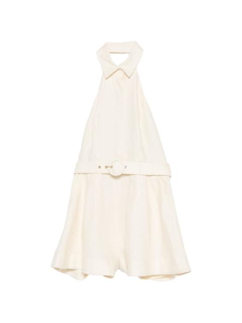 Zimmermann belted collar playsuit