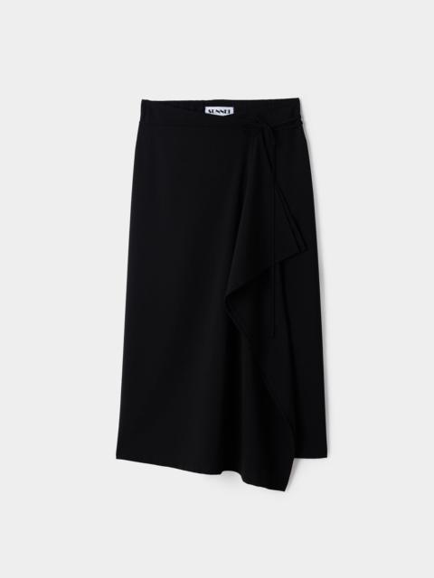 SUNNEI DRAPED SKIRT / black