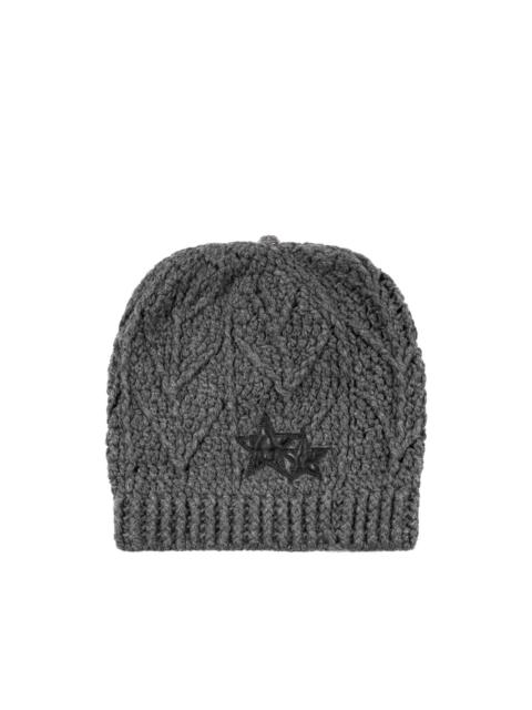 Chrome Hearts star-patch beanie