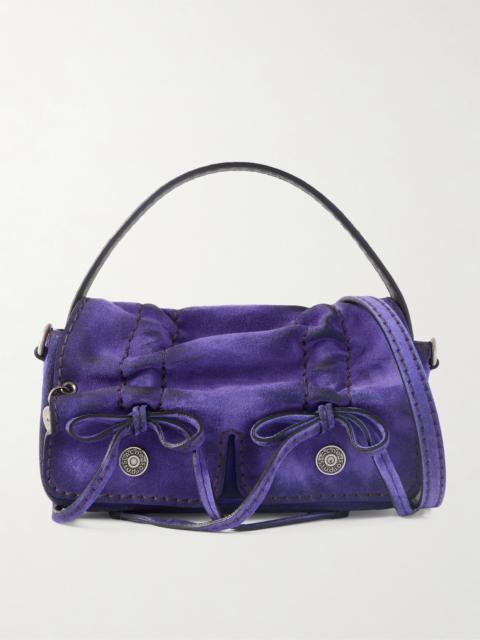 Acne Studios Micro Distressed Suede Shoulder Bag