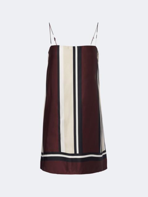 FAITHFULL Phylis striped satin slip dress