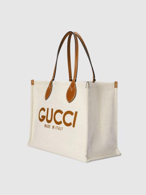 Tote bag with Gucci print