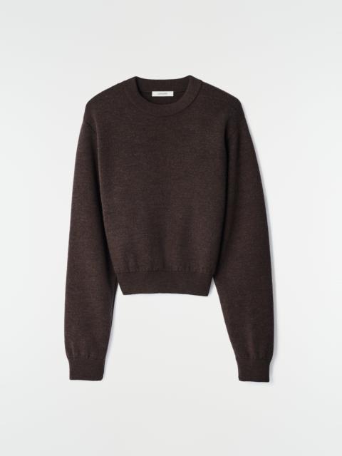 Lemaire SHORT SWEATER IN FELTED MERINO WOOL