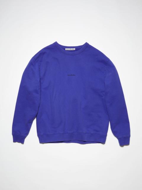 Acne Studios Logo sweatshirt - Sea Blue