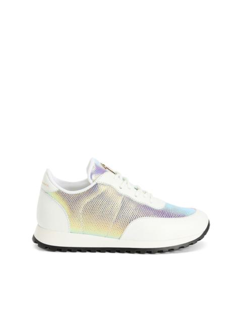 holographic-effect low-top sneakers
