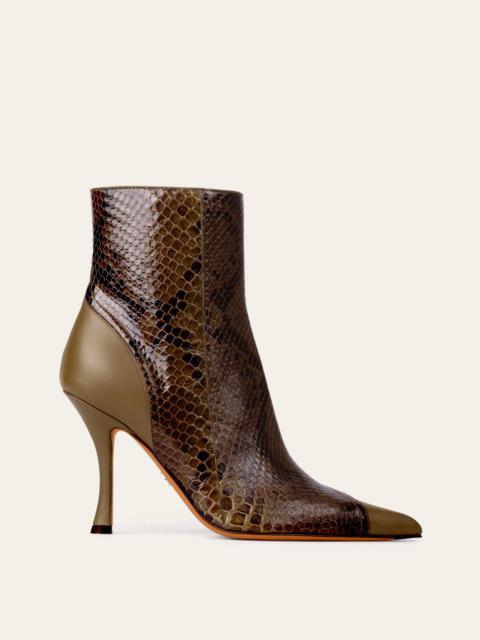 FERRAGAMO Ankle boot with contrasting inlays