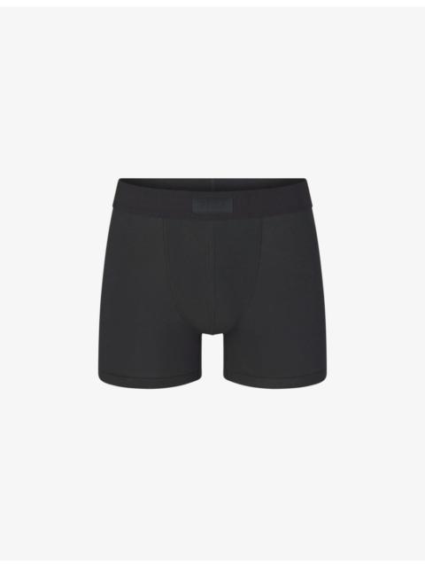 SKIMS Branded-waistband 3in stretch-cotton boxer briefs