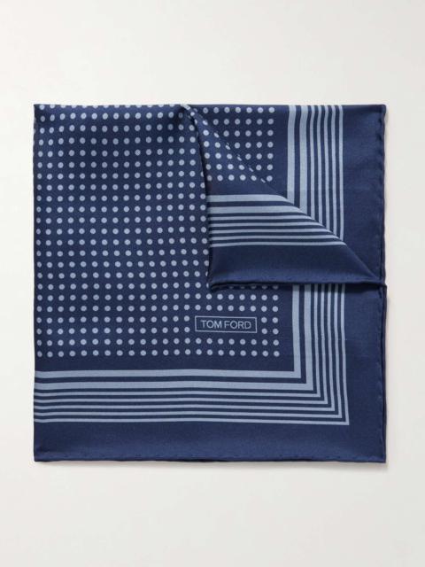 TOM FORD Polka-Dot Silk-Twill Pocket Square