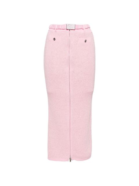 Alessandra Rich sequined midi pencil skirt