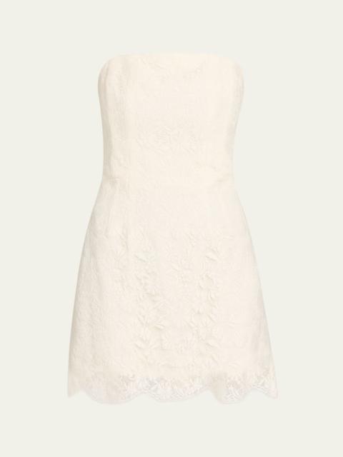 A.L.C. Eliana Strapless Lace Mini Dress