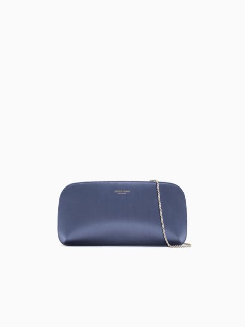 SATIN HORIZONTAL LA PRIMA CLUTCH BAG