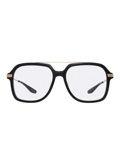 BARTON PERREIRA Men's D. Ellis 56MM Navigator Sunglasses - Black Gold Shadow