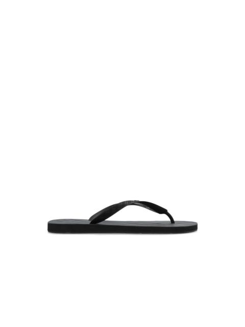 Burberry BURBERRY Haze Iron Grey Check Flip Flops New & Authentic (Me