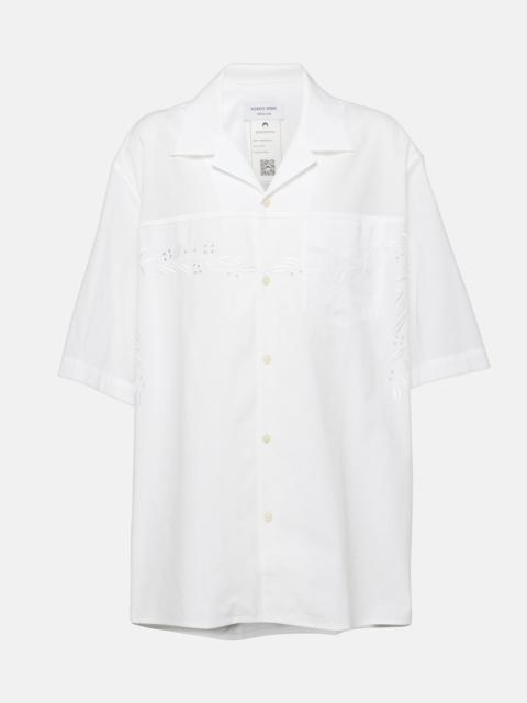 Marine Serre Regenerated Household cotton bowling shirt