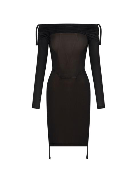 Dion Lee fishnet wire corset minidress | REVERSIBLE