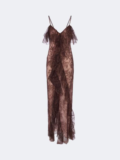 Blumarine Ruffled lace gown