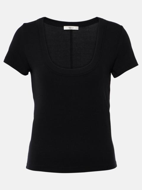FRAME Rib Baby Tee jersey top