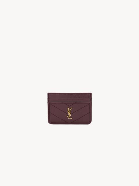 SAINT LAURENT NIKI CARD CASE IN VINTAGE LEATHER